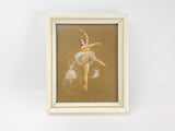 Vintage Small D'Amario Ballerina Framed Print