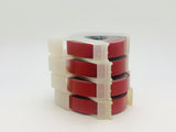 SOLD! 4 Dymo 3/8 Red Label Refills