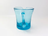 Vintage Blue Turquoise Blown Glass Creamer