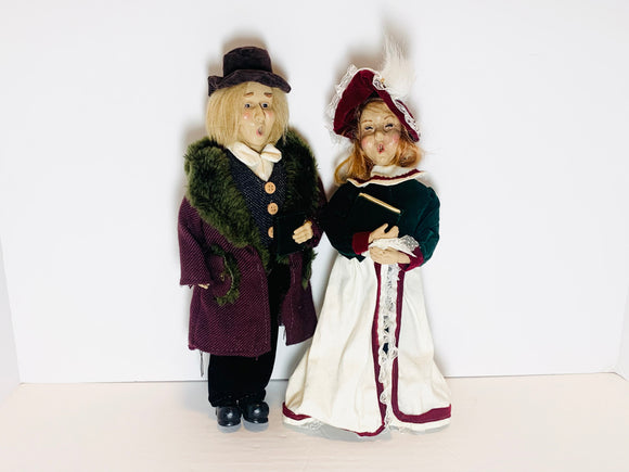 Vintage Christmas Carollers Dolls