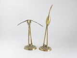 Vintage Brass Cranes