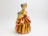 Vintage Chalkware Crinoline Lady Figurine