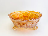 1908-1920 Fenton Panther Marigold Carnival Glass Berry Bowl