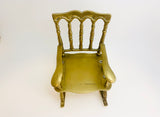 Vintage Brass Rocking Chair
