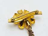 SOLD! Vintage Van Dell 12KT Gold Filled Floral Chain Brooch