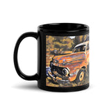 Rusty Truck Black Glossy Mug