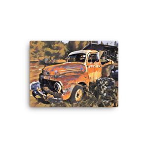 Rusted Truck Canvas 12" x 16"