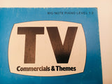 SOLD! Bradley's Prime Time TV Commercials & Themes Big Note Piano Music Book
