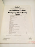 SOLD! Bradley's Prime Time TV Commercials & Themes Big Note Piano Music Book