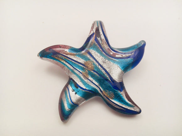 Murano Glass Star Shaped Pendant