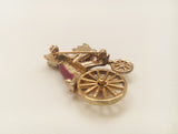 SOLD! Circus Bear on Bike Brooch