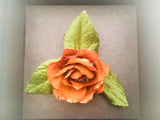 A real rose brooch by Chrystalle Flower Corporation 1980