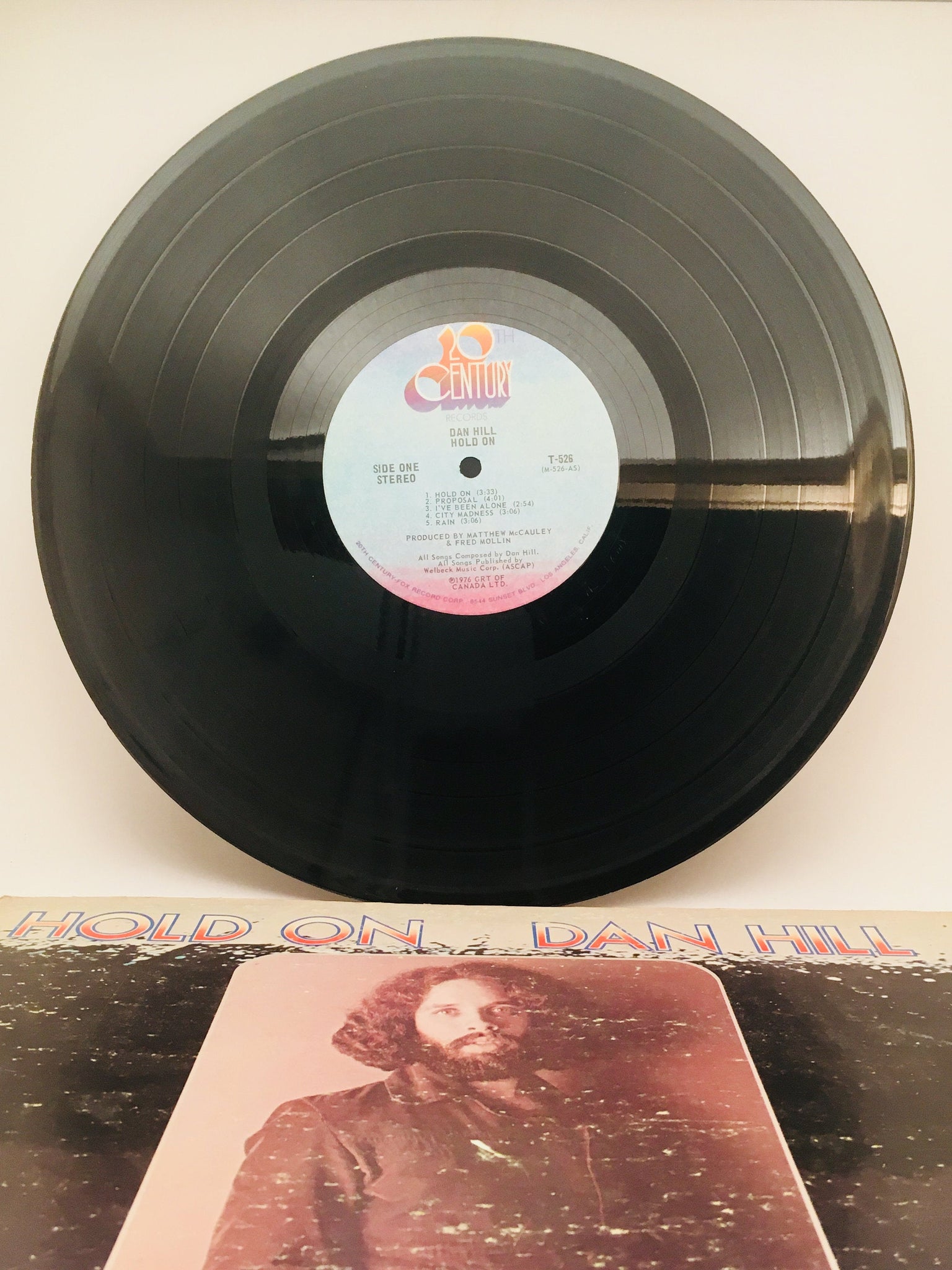 Hold On, Dan Hill Album LP Record