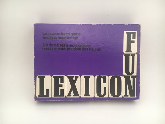 SOLD! 1960's Lexicon Crossword card game from Parker