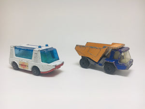 1970’s Matchbox Ambulance and Dump Truck