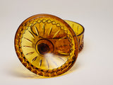 SOLD! 1970’s Indiana Glass Amber Princess Candy Bowl with Lid