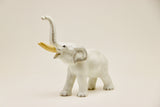 SOLD! Bohemia White Porcelain Elephant Made in Czechoslovakia
