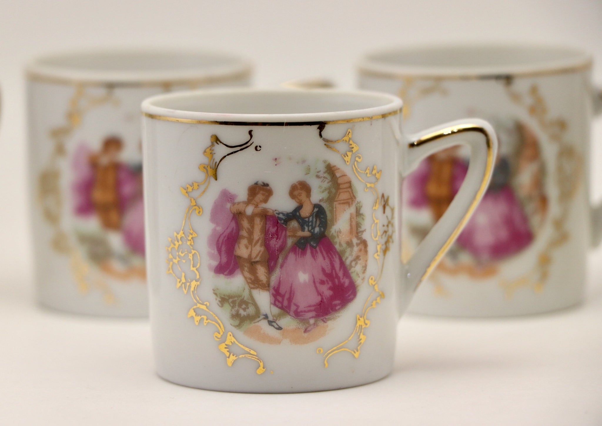 1970's Giftcraft Japan Child's Ceramic Victorian Tea Set