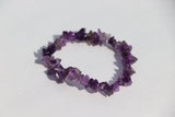 Amethyst Gemstone Chip Bracelet