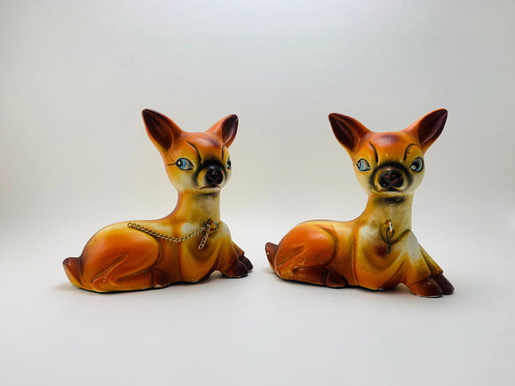 1950’s Hand Painted Porcelain Deer