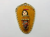 SOLD! Handmade Birch Bark Canoe and Papoose