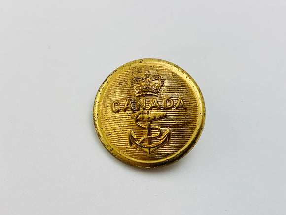 SOLD! Ww2 Canadian Navy Brass Button