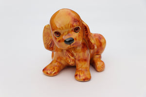 1950’s Porcelain Dog with Glass Eyes
