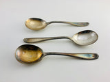 1919 Chippendale / Adair Pattern, 3 1881 Rogers A1 Soup Spoons
