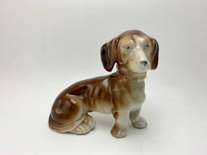 SOLD! 1920’s Porcelain Dachshund Dog Figurine