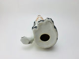 1970’s Hand Painted Black and White Porcelain Dog
