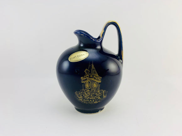 SOLD! 1950-60’s Lutz Austria Echt Cobalt Bud Vase
