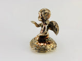 SOLD! Silver Plated Cherub Angel Ring Holder
