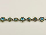 SOLD! 1990’s AAi Blue and multicoloured Rhinestone Bracelet