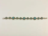 SOLD! 1990’s AAi Blue and multicoloured Rhinestone Bracelet