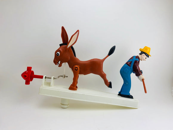 1977 Art Line Inc Farmer and Mule Whirligig