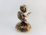 SOLD! Silver Plated Cherub Angel Ring Holder
