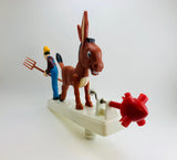 1977 Art Line Inc Farmer and Mule Whirligig